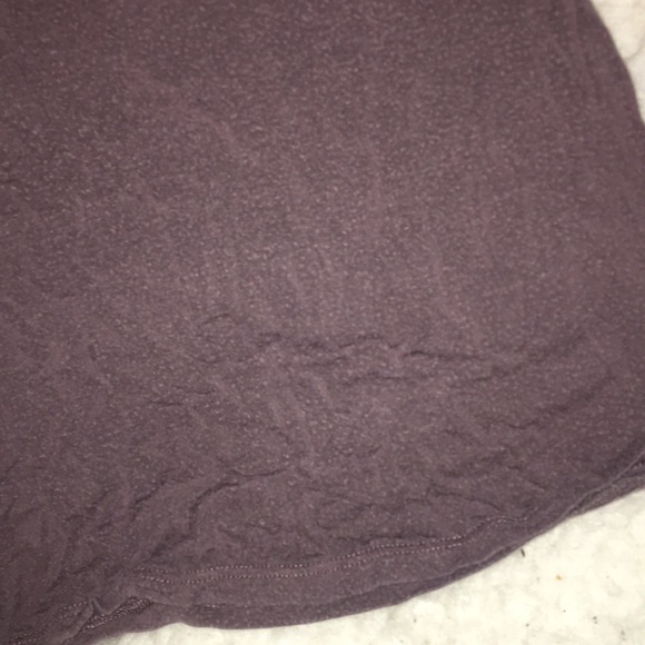 Burgundy Scoop Necked Short Sleeve Shirt - Picture 3 of 3